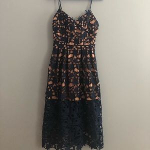 Nordstrom’s Navy Lace Dress - S